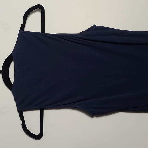 THEYSKENS' THEORY' Silk Midnight Blue Mini Dress Size US 6 EUR 40 - Picture 13 of 16